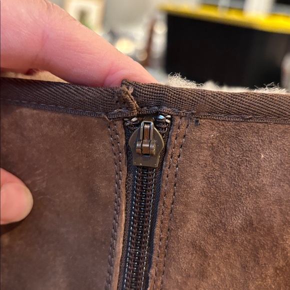 UGG Brown Shearling Lined Boots - Picture 9 of 10